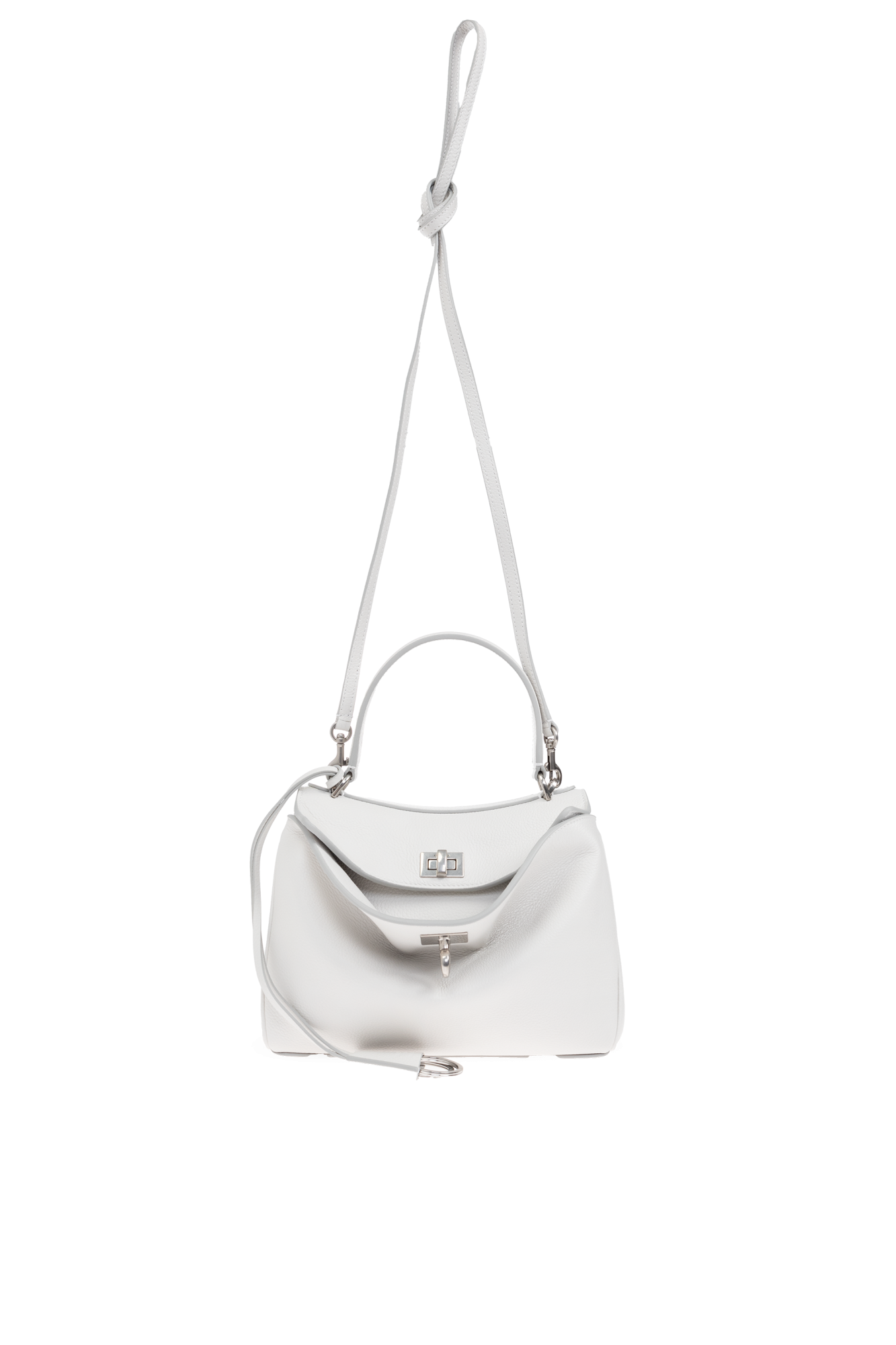 ハンドバッグ BALENCIAGA WHITE SHEARLING DUTY FREE M HANDBAG Women's Monaco Bag Mini in White | Balenciaga US